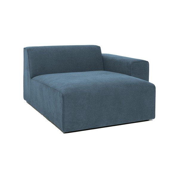 Modul pentru canapea albastru cu tapițerie din catifea reiată  (cu colț pe partea dreaptă) Sting – Scandic-image-1