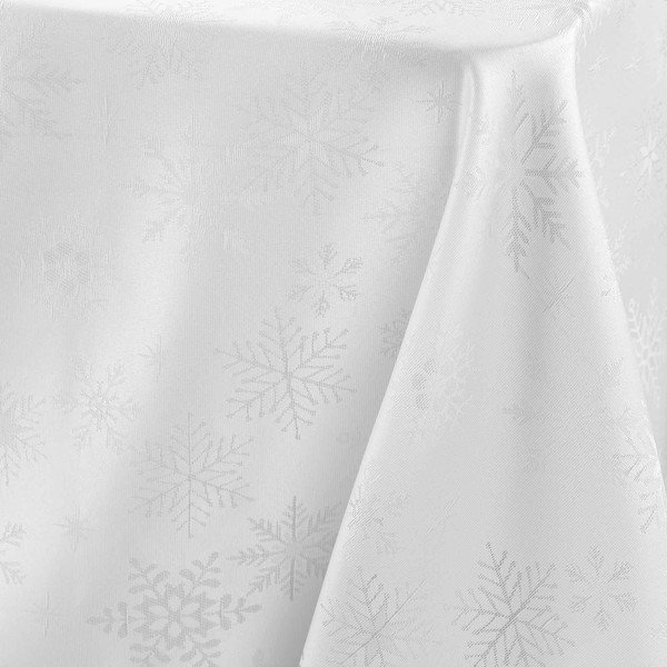 Față de masă din jacquard 140x300 cm  cu model de Crăciun Flocons – douceur d'intérieur-image-3