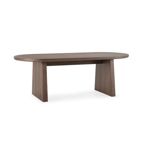 Masă de dining cu aspect de lemn de nuc 100x200 cm Blair – MOME