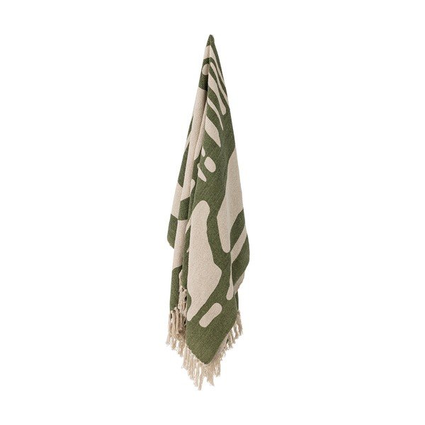 Pătură verde din amestec de bumbac 130x160 cm Dalmine – Bloomingville-image-1