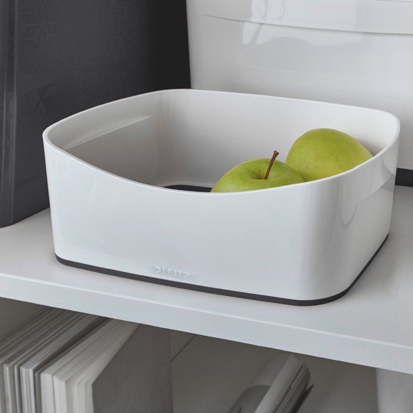 Cutie de birou Leitz MyBox, lungime 24,5 cm, alb - negru-image-3