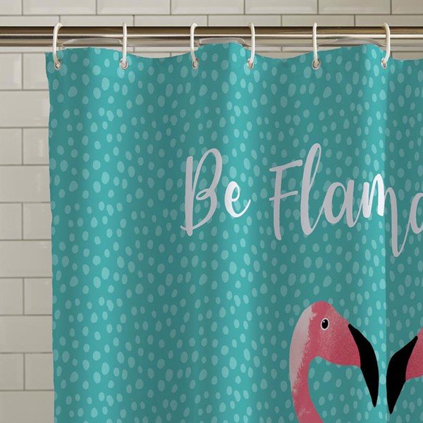 Perdea de duș 180x180 cm Flamingo - Catherine Lansfield-image-1