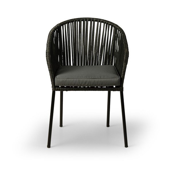 Set 2 fotolii de grădină Bonami Selection Trapani, negru-image-1