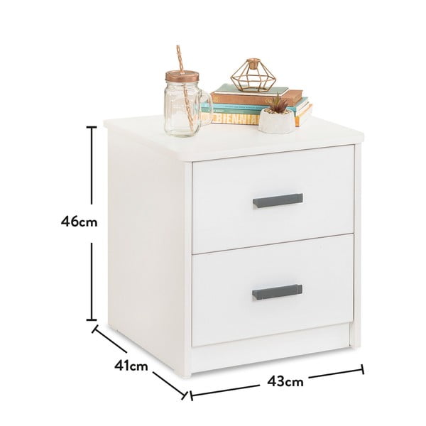 Noptieră albă Classic – Kalune Design-image-1