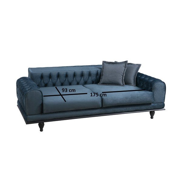 Canapea albastră 220 cm Arredo – Balcab Home-image-4