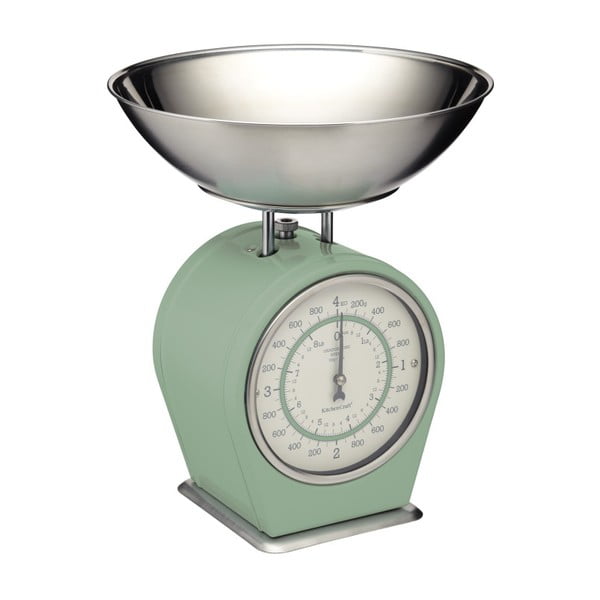 Cântar de bucătărie Kitchen Craft Living Nostalgia, verde, 4 kg, verde