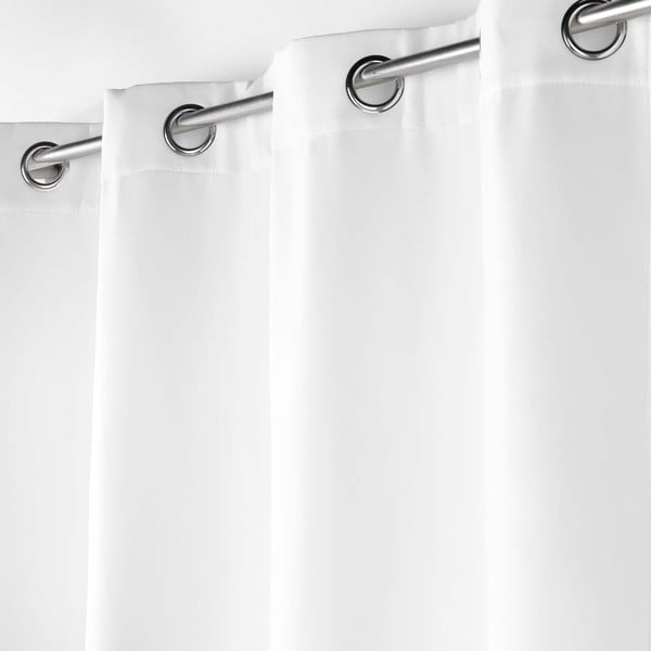 Draperie albă termoizolantă din microfibră 135x260 cm Micropolar – douceur d'intérieur-image-1