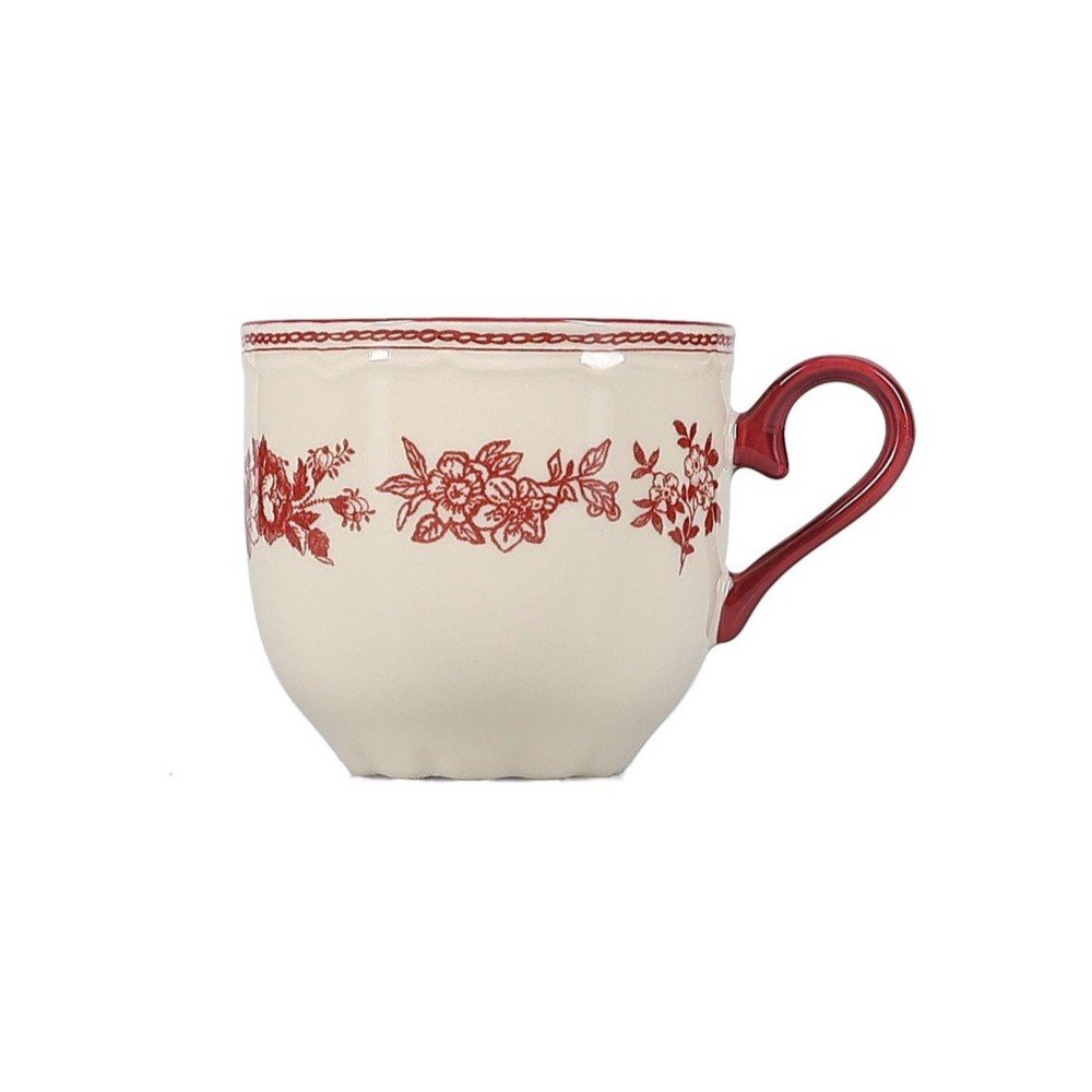 Ceașcă burgundy/fildeș din porțelan 215 ml Cyril – S|P Collection