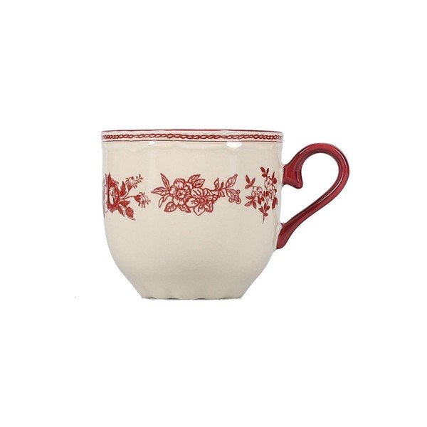 Ceașcă burgundy/fildeș din porțelan 215 ml Cyril – S|P Collection