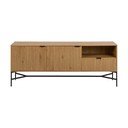 Comodă   joasă cu aspect de lemn de stejar 180x70 cm Jaipur – Actona
