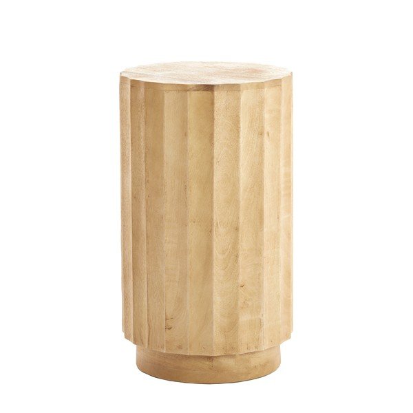 Măsuță auxiliară rotundă din lemn de mango ø 35 cm Ellena – Light & Living