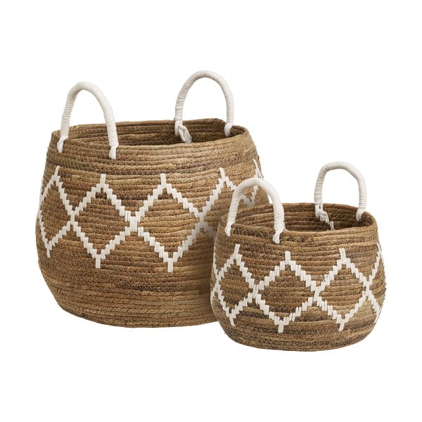 Coșuri de depozitare 2 buc. din răchită ø 41x32 cm Altea – House Nordic-image-3