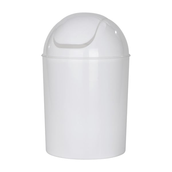 Coș de gunoi alb din oțel inoxidabil 6 l Economic – Wenko-image-2
