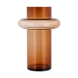 Vază din sticlă Lyngby Glas Tube, înălțime 30 cm, portocaliu
