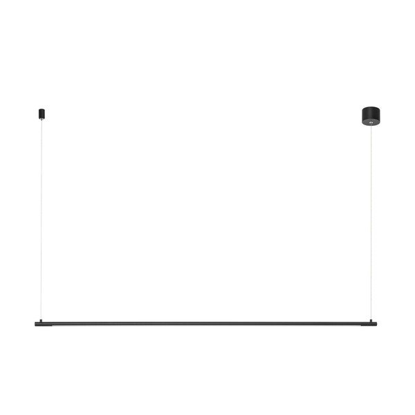 Lustră negru-mat LED din aluminiu Elettra – Nova Luce