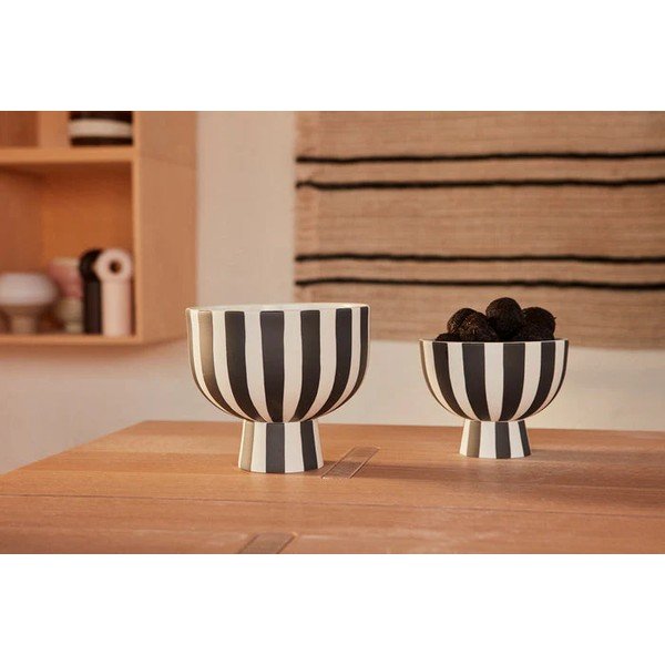 Bol mic alb-negru pentru servire din gresie Toppu – OYOY Living Design-image-3