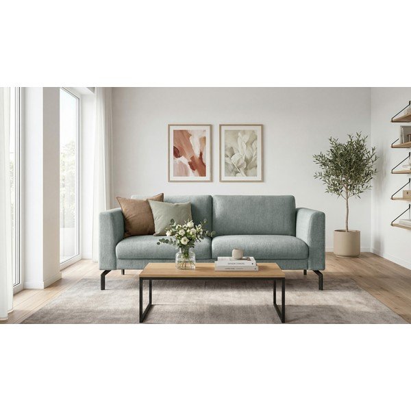 Canapea gri deschis 165 cm Gomero – Scandic-image-1