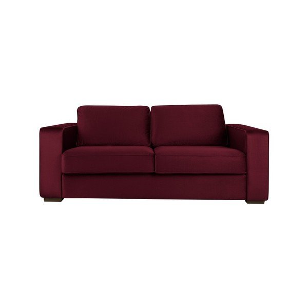 Canapea cu 3 locuri Cosmopolitan Denver, roșu burgundy-image-1