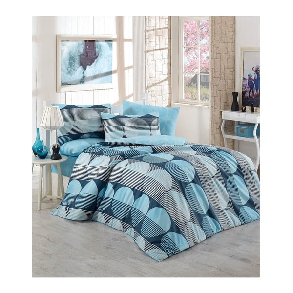 Lenjerie de pat cu cearșaf Zara, 160 x 220 cm 