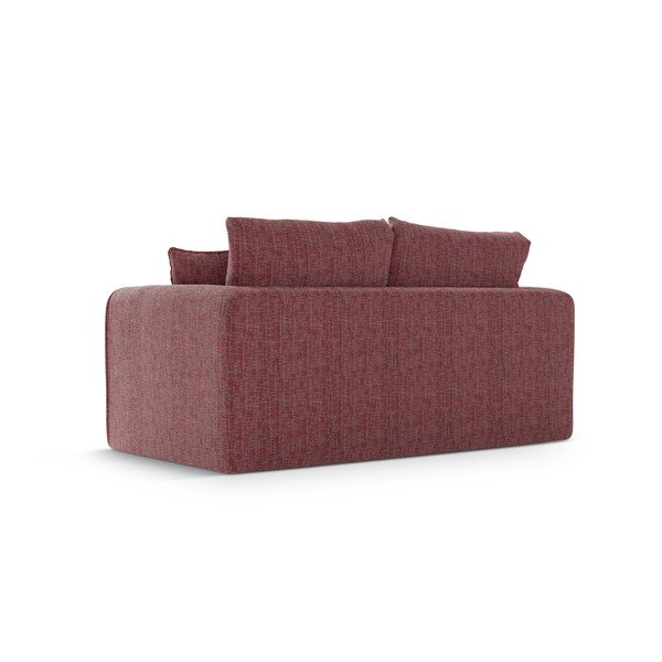 Canapea roz-închis extensibilă 158 cm Lido – Micadoni -image-3