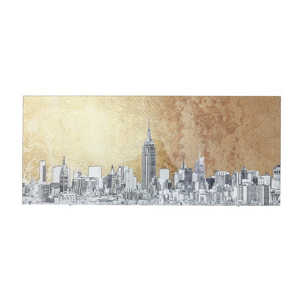 Tablou pe sticlă Kare Design NY View, 120 x 50 cm