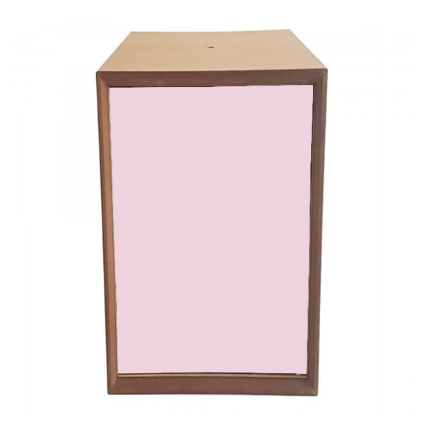 Raft cutie Ragaba PIXEL, 40 x 80 cm, ușă roz