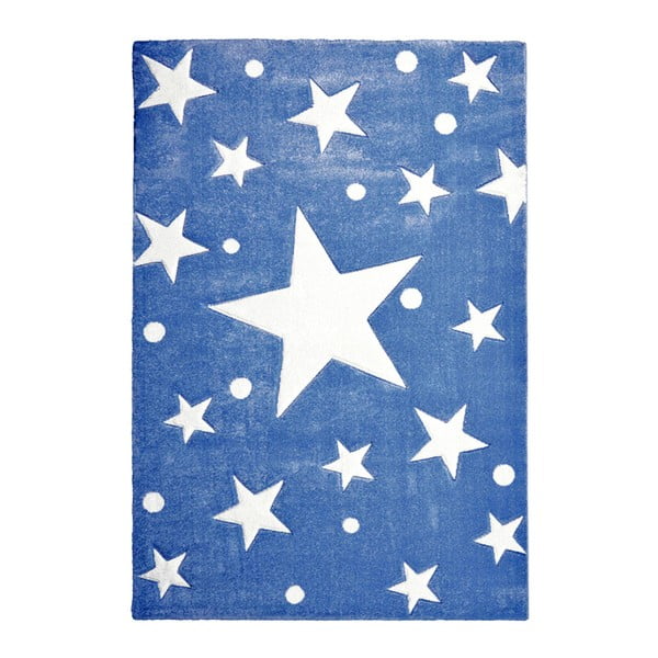 Covor pentru copii Happy Rugs Stars, 120 x 180 cm, albastru închis