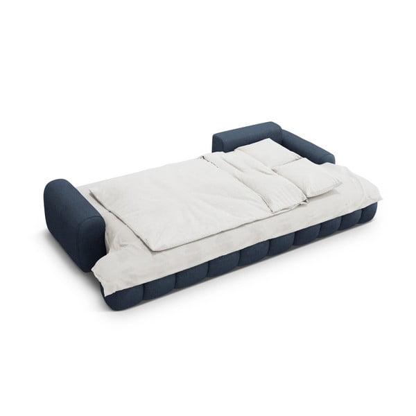 Colțar albastru închis extensibil/cu spațiu de depozitare (cu colț pe partea dreaptă/cu șezlong) Linz – Cosmopolitan Design-image-4