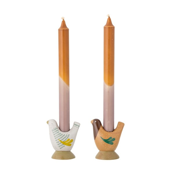 Sfeșnice 2 buc. din gresie Reem – Bloomingville-image-3