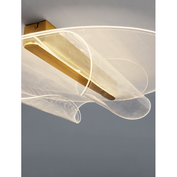 Plafonieră aurie LED cu intensitate reglabilă din aluminiu 55x45 cm Valentin – Nova Luce-image-1