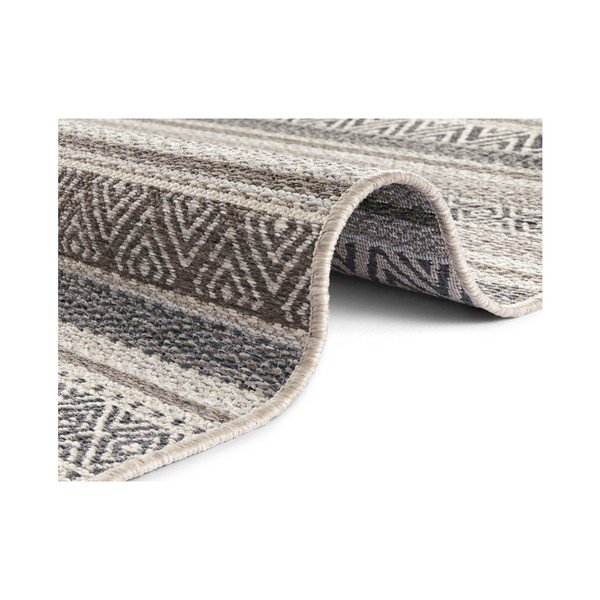 Covor potrivit pentru exterior Elle Decoration Bloom Rodez, 140 x 200 cm, maro - gri-image-3