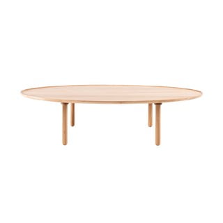 Măsuță de cafea în culoare naturală din lemn de stejar 80x150 cm Mu – Gazzda