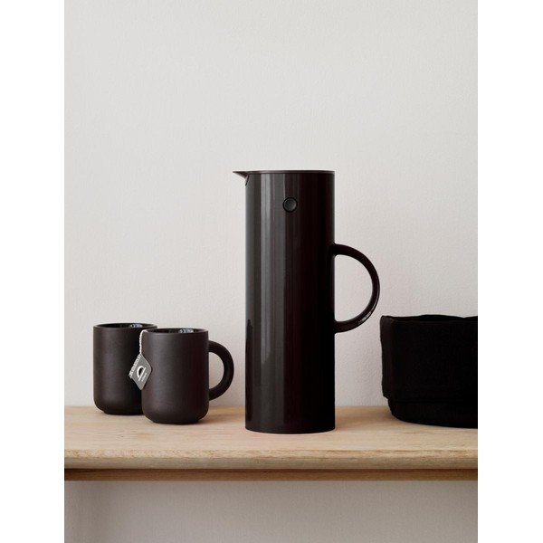 Cană termos negru din plastic 1 l EM77 – Stelton-image-1