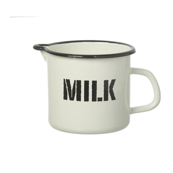 Cană lapte smălțuită Parlane Milk, alb