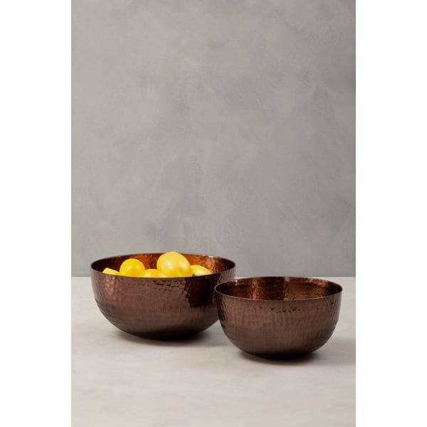 Boluri de servire arămii 2 buc. din metal ø 26 cm Solis – Premier Housewares-image-1