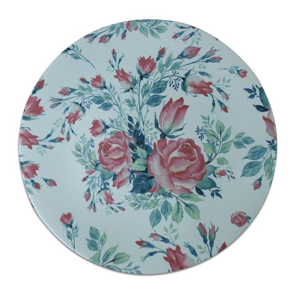 Farfurie din ceramică Roses, ⌀ 26 cm, albastru