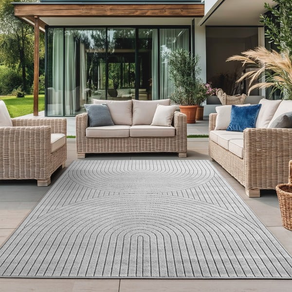Covor pentru exterior și interior gri 80x150 cm Nova 1201 – Ayyildiz Carpets-image-1