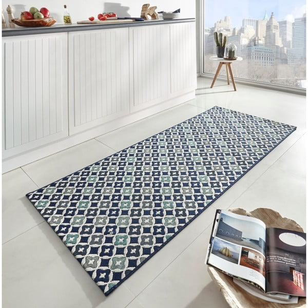 Covor de bucătărie / traversă Zala Living Reflect, 80 x 200 cm, albastru-image-1