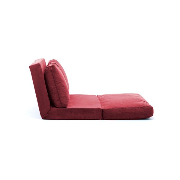 Canapea burgundy extensibilă 120 cm Taida – Balcab Home-image-2