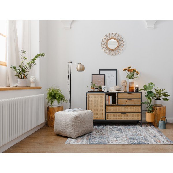 Oglindă de perete din ratan WOOX LIVING Ratta-image-1