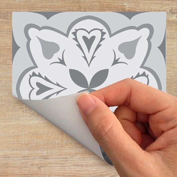 Set 60 autocolante de mobilier Ambiance Tiles Virginio, 15 x 15 cm-image-1
