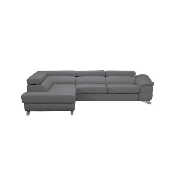 Canapea extensibilă cu spațiu pentru depozitare Windsor & Co Sofas Gamma, pe partea stângă, gri-image-1