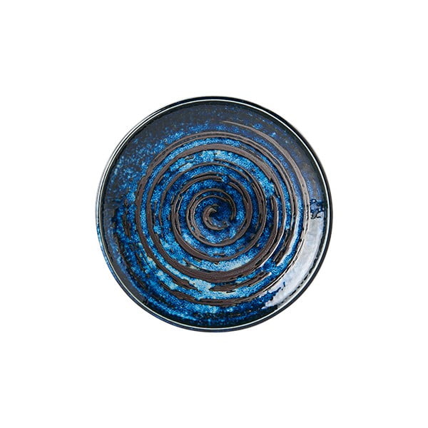 Farfurie din ceramică MIJ Copper Swirl, ø 17 cm, albastru