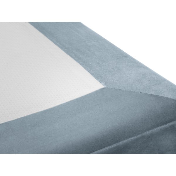 Pat de o persoană din catifea albastru deschis 90 x 200 cm Lia- Cosmopolitan Design-image-4