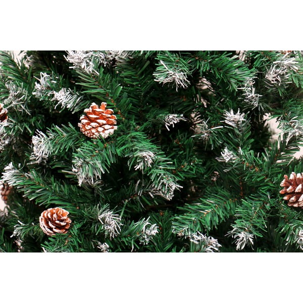 Brad artificial de Crăciun, cu conuri, înălțime 1,8 m-image-1