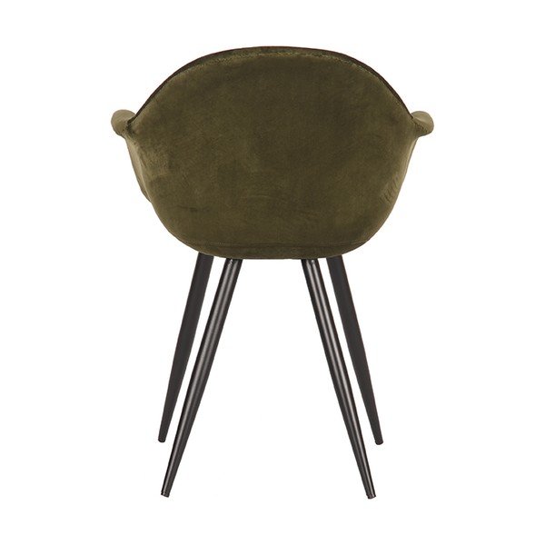 Scaune de dining kaki 2 buc. din catifea Forli – LABEL51-image-3