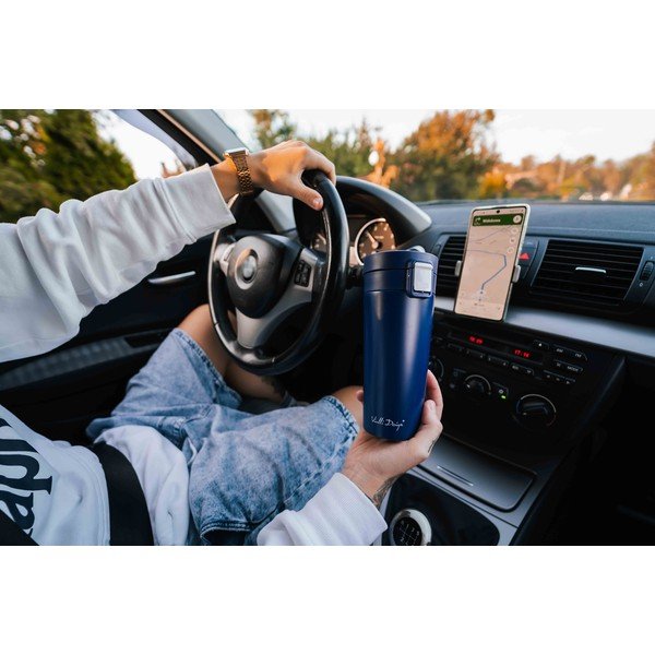 Cană termică Vialli Design Fuori, 400 ml, albastru-închis-image-4