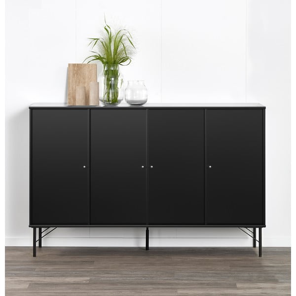 Ușă neagră pentru sistemul de rafturi modulare, 32x66 cm Mistral Kubus - Hammel Furniture-image-1