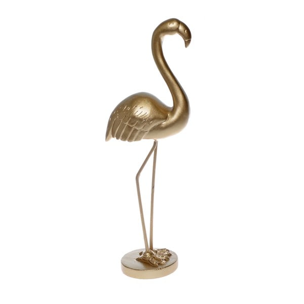 Statuetă Ewax Flamingo, înălțime 21 cm, auriu