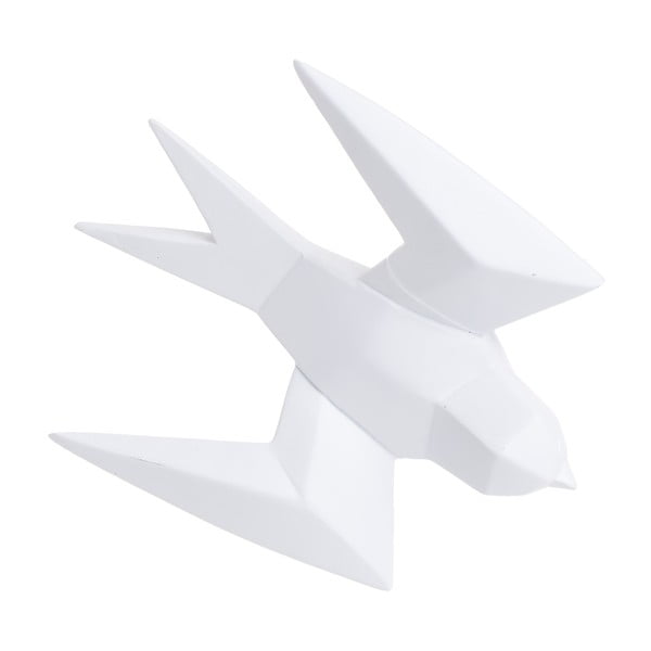 Decorațiune în formă de pasăre InArt, 15 x 19 cm, alb